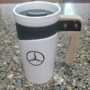 Mercedes-Benz White Travel Mug